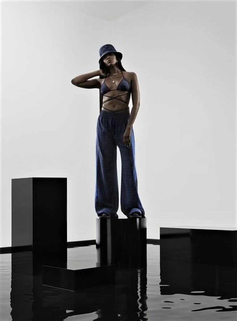 Naomi Campbell in Burberry's TB Monogram Summer 2021 Ads